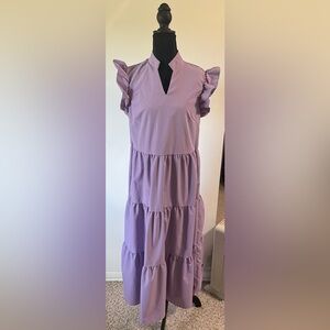 Lavender Tiered Dress